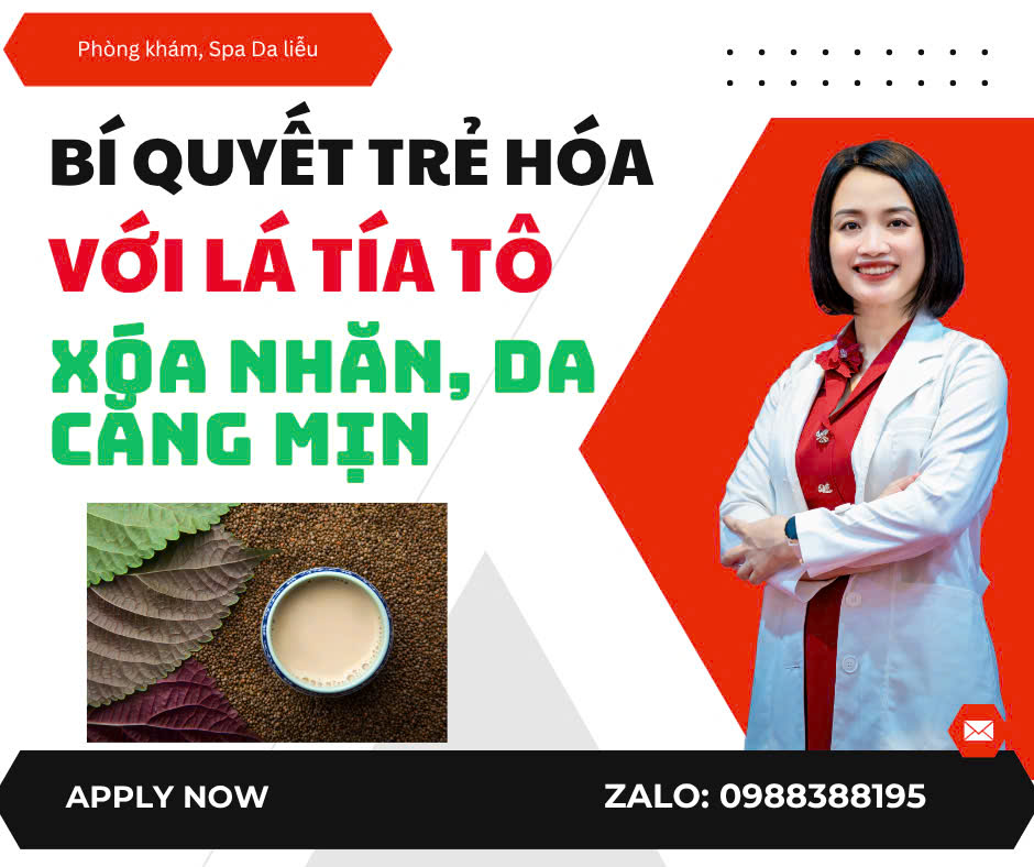Bí Quyết Trẻ Hóa Da Với LÁ Tía Tô  Xóa Nếp Nhăn, Mờ Đồi Mồi Trẻ Hóa Da Căng Mịn